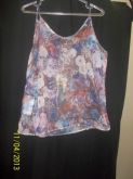 Blusa chiffon brilho
